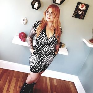 Black and White Print Dress Size Med/Large 🕸